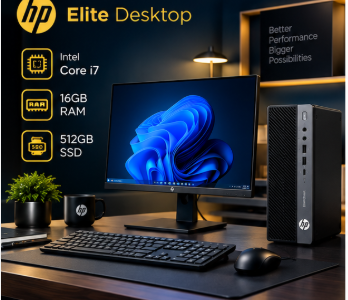 HP Elite Desktop, Core i7, 16GB RAM, 512GB SSD | Accessories