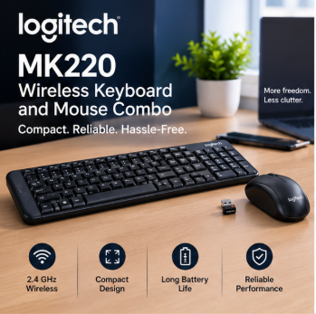 Logitech MK220 Wireless Keyboard and Mouse Combo - Image 2