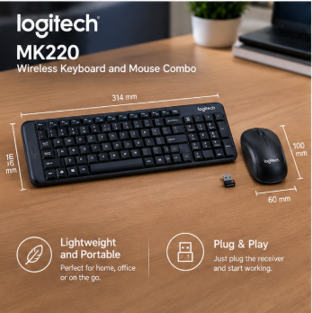 Logitech MK220 Wireless Keyboard and Mouse Combo - Image 4