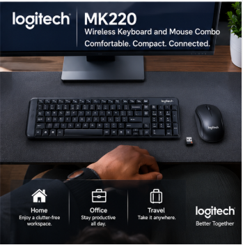 Logitech MK220 Wireless Keyboard and Mouse Combo - Image 3